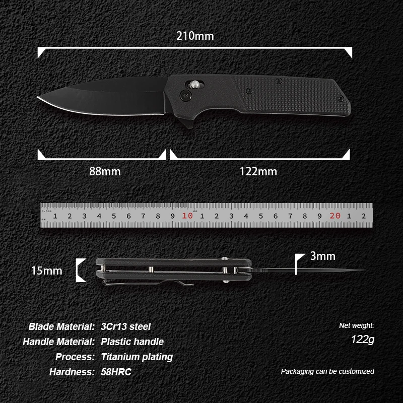 2026 Wholesale 3Cr13 Stainless Steel Lightweight Portable Outdoor Folding Survival Outdoor Knife Camping Hunting Knife - product view 2