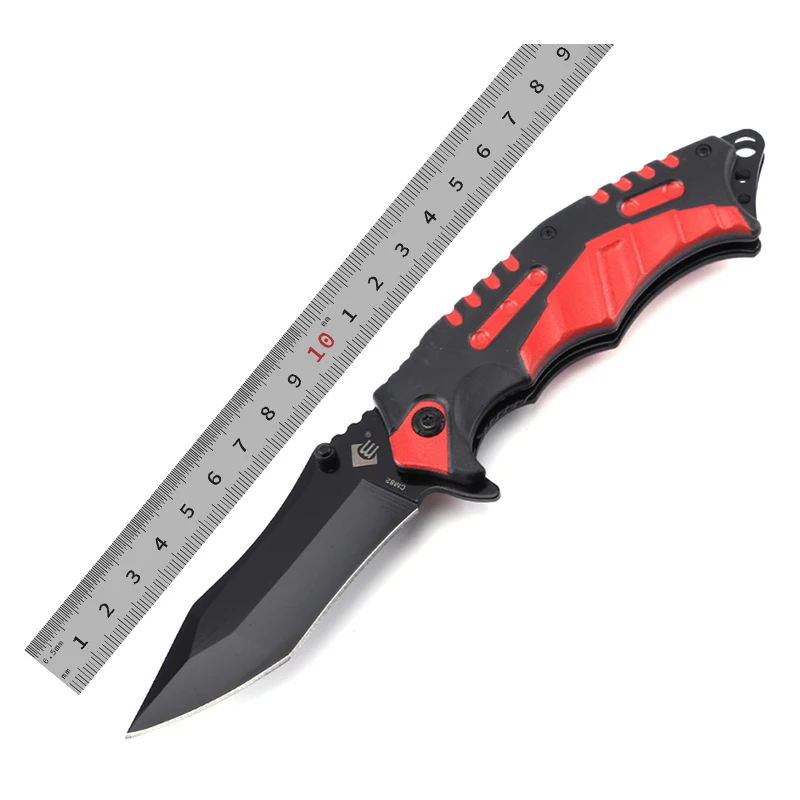 China Knife Manufacturers Wholesale Custom Plastic Handles Stainless Steel Blades Camping Folding Pockets Knife product view 1
