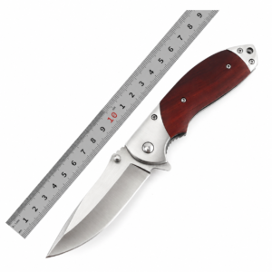 Grade DIY Stainless Steel Blade Folding Pocket Knife Outdoor Camping Customizable Support