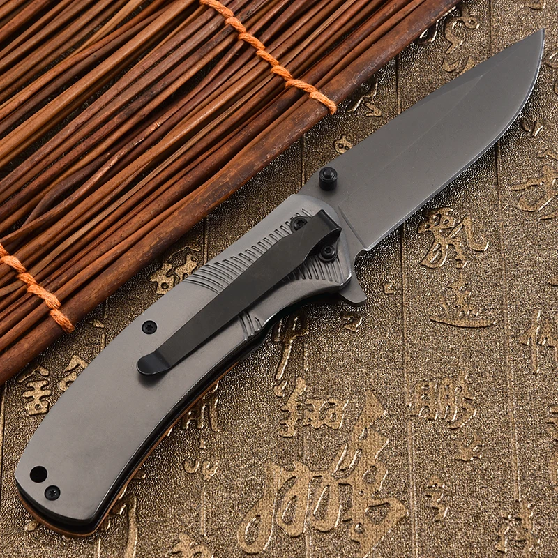 Customized Wholesale Design Wooden Handle Steel Blade Outdoor Camping Folding Portable Pocket Knife in Stock product view 4
