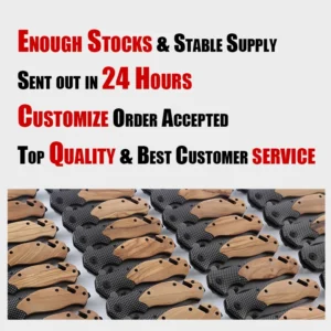High Quality X50 Velkoobchod Custom Carve Olive Wood Handle Outdoor Camping EDC Folding Pocket Knife product view 2