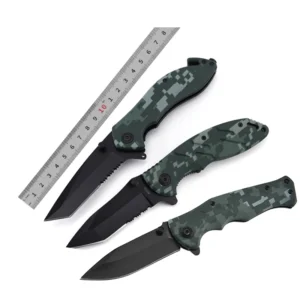 Free Samples Products Green Camo Jungle Outdoor Knife for product view 1