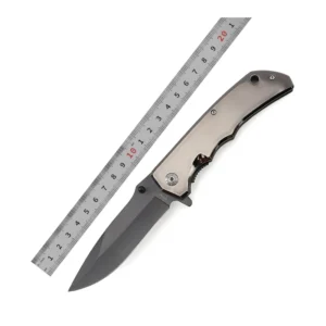 Taobao Official Stainless Steel Pocket Folding Camping Titanium Knife with Mirror Handle product view 1