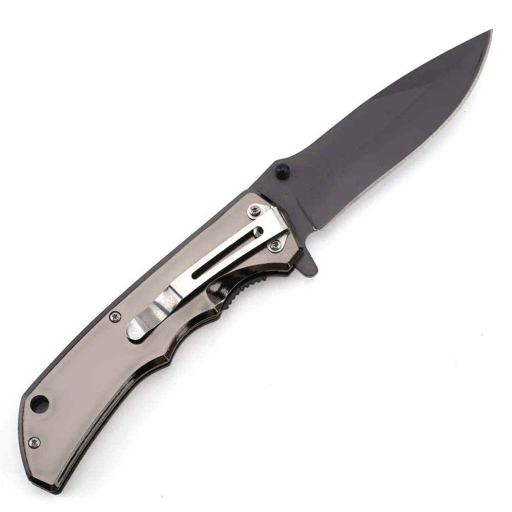 Taobao Official Stainless Steel Pocket Folding Camping Titanium Knife with Mirror Handle product view 3