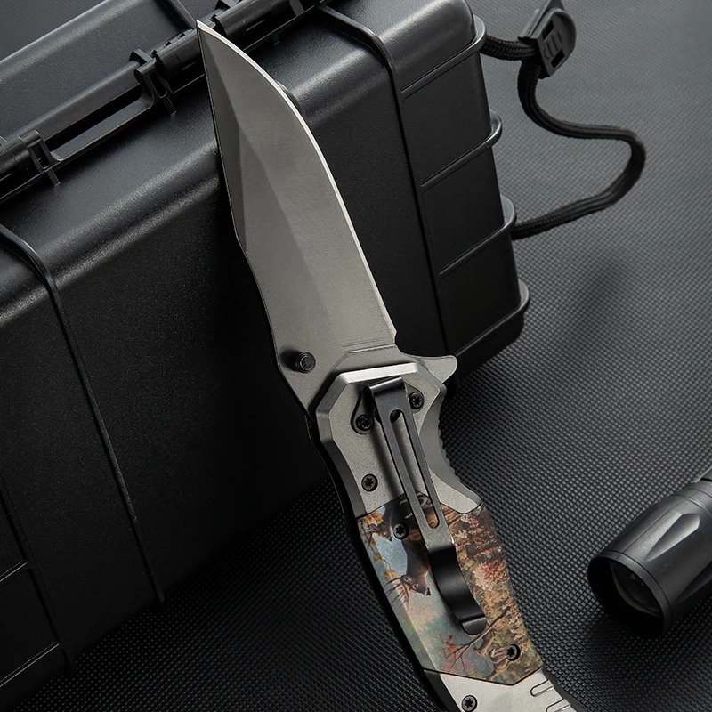 Custom Handle Wholesale Camping Outdoor Pocket Knife Folding product view 4