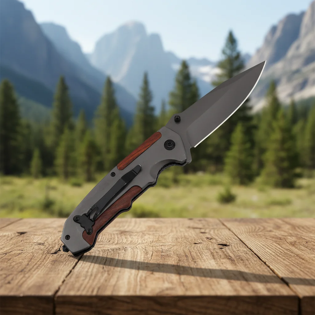 Best Selling Wood Handle Product Folding DIY Pocket Customize Outdoor Camping Knife product view 3
