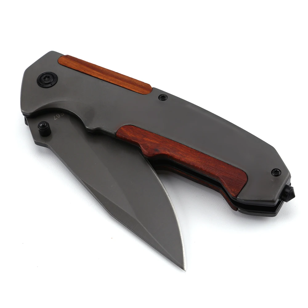 Best Selling Wood Handle Product Folding DIY Pocket Customize Outdoor Camping Knife product view 4