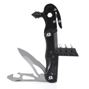 Inicio Appliances Stocks Emergency Folding Pocket Stainless Steel Custom Forged Glass Breaker Knife Tools