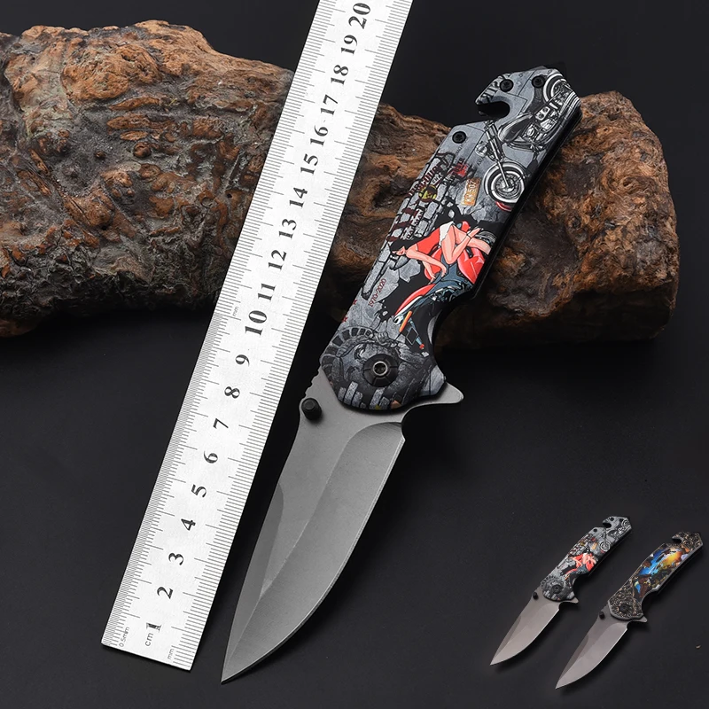 Accessories Women Fashion Lady Design Handmade Forged Folding Outdoor Titanium Knife product view 2
