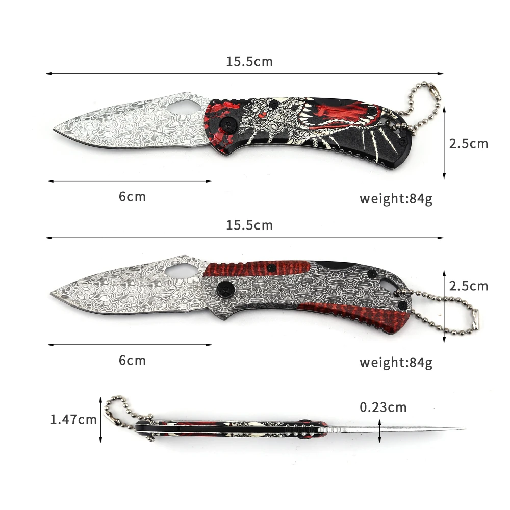 New Arrival Fo Simple Elegant Folding Small Camping Pocket Paring Edc Mini Key Chain Keychain Knife - product view 2