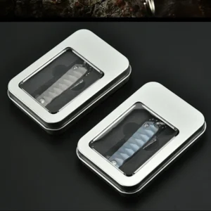 Ciaogh Class Material Foldable Outdoor Camping Pocket Folding Mini Coltelli Damasco with Long Chain - product view 4