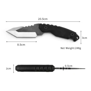 Trending Products New Arrivals Black G10 Handle Camping EDC Knife Fixed Blade product view 2