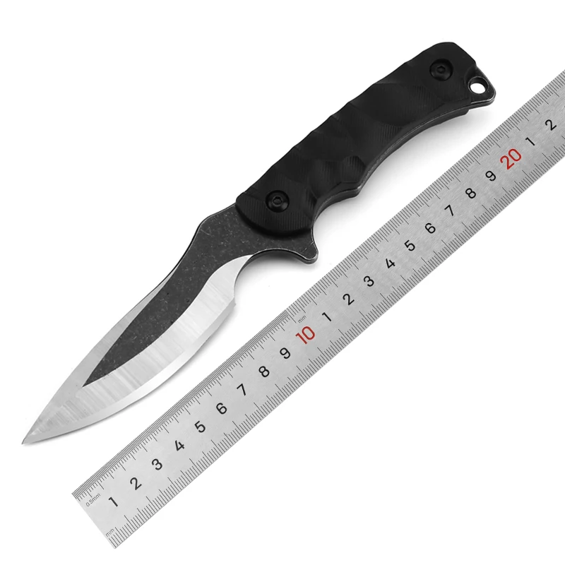 Wholesale 4CR13MOV Folding & Fixed Knife Stone Wash Blade for Outdoor Camping Defender Knife product view 3
