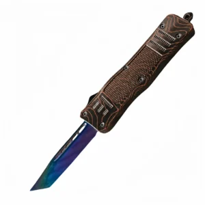 Burnt Copper Topographic OTF Knife