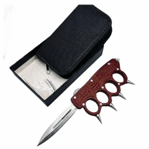 Oxblood Copper Topographic Knuckle OTF Knife