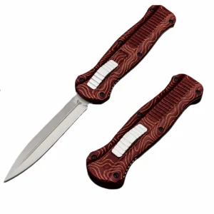 Oxblood Copper Topographic Sculpted OTF Knife