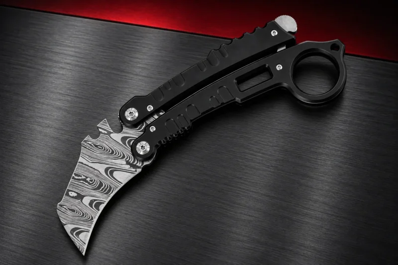 Folding karambit knife