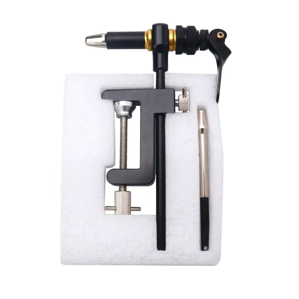 C-Clamp Rotary Fly-Tying Vise showing the actual working structure