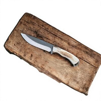 Bone or horn Handle Stainless steel Fixed Blade Hunting Knife — TK-FB-0027