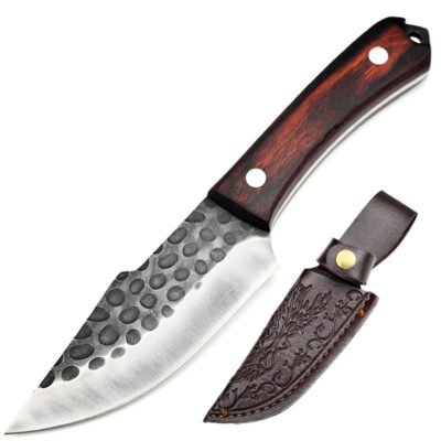 Wood Handle Fixed Blade Hunting Knife — TK-FB-0132