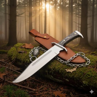 Wood Handle High carbon steel Fixed Blade Hunting Knife — TK-FB-0171