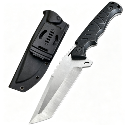 Couteau de chasse à lame fixe en acier inoxydable à manche en nylon — TK-FB-0309