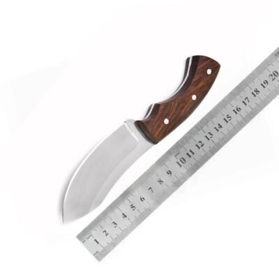 Walnut wood Handle Stainless steel Fixed Blade Hunting Knife — TK-FB-0338