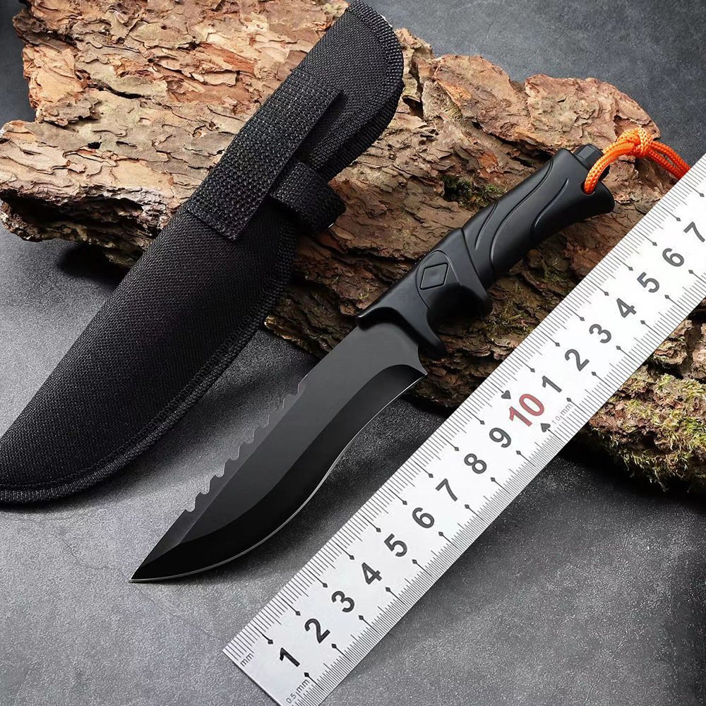 Jagdmesser mit feststehender Klinge aus 5Cr13 und ABS-Griff — TK-FB-0377
