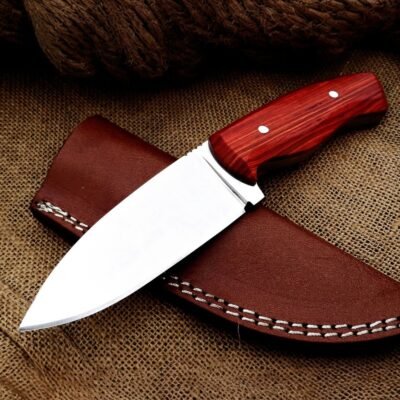 Bone or horn Handle Carbon steel Fixed Blade Hunting Knife — TK-FB-0443
