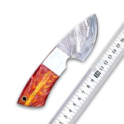 Jagdmesser mit feststehender Klinge aus Edelstahl und Holzgriff — TK-FB-0465