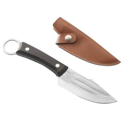 Wood Handle 5CR15 Fixed Blade Hunting Knife — TK-FB-0554