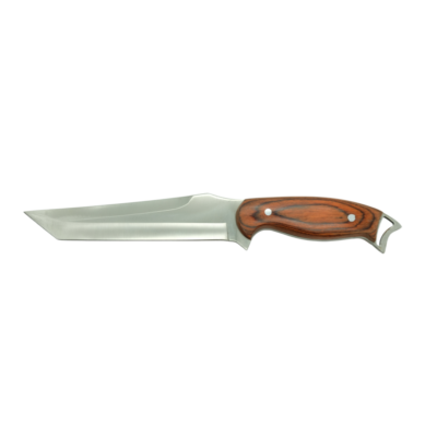 Wood Handle Stainless steel Fixed Blade Hunting Knife — TK-FB-0558