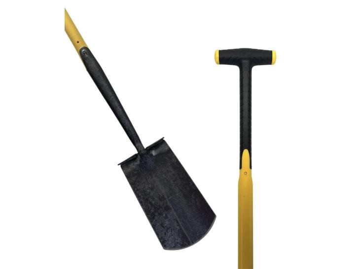 Rounded-Edge Digging Spade with Fibre T Grip