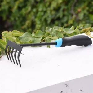 Five-Tine Short-Handle Garden Rake