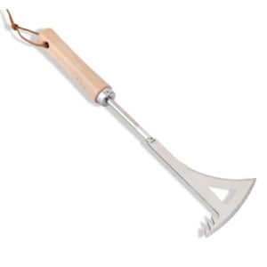 Triangular Crevice Weeder with Wooden Handle