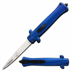 Sapphire Micro-Diamond Guarded Stiletto OTF Knife