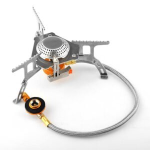 Compact inklapbaar butaankooktoestel voor de camping