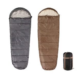 Horizontal-Quilted Polyester Mummy Sleeping Bag